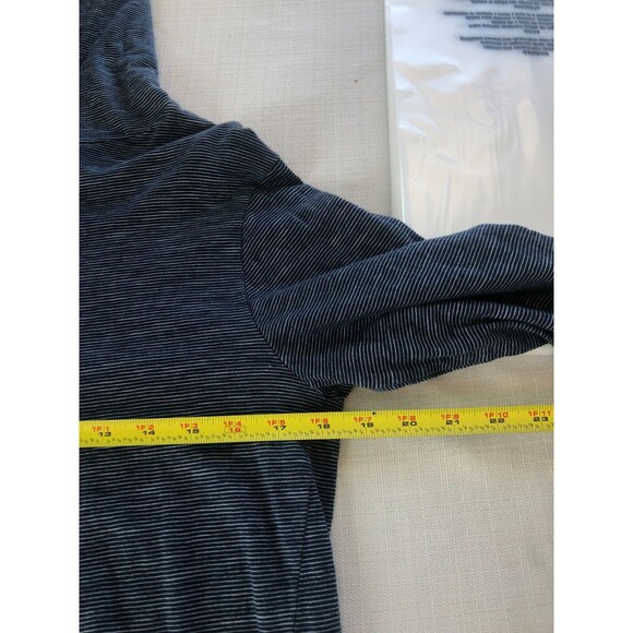 Denim And Flower Ricky Singh Women’s Size Small Blue Striped Hoodie "Have Faith" - Picture 7 of 9